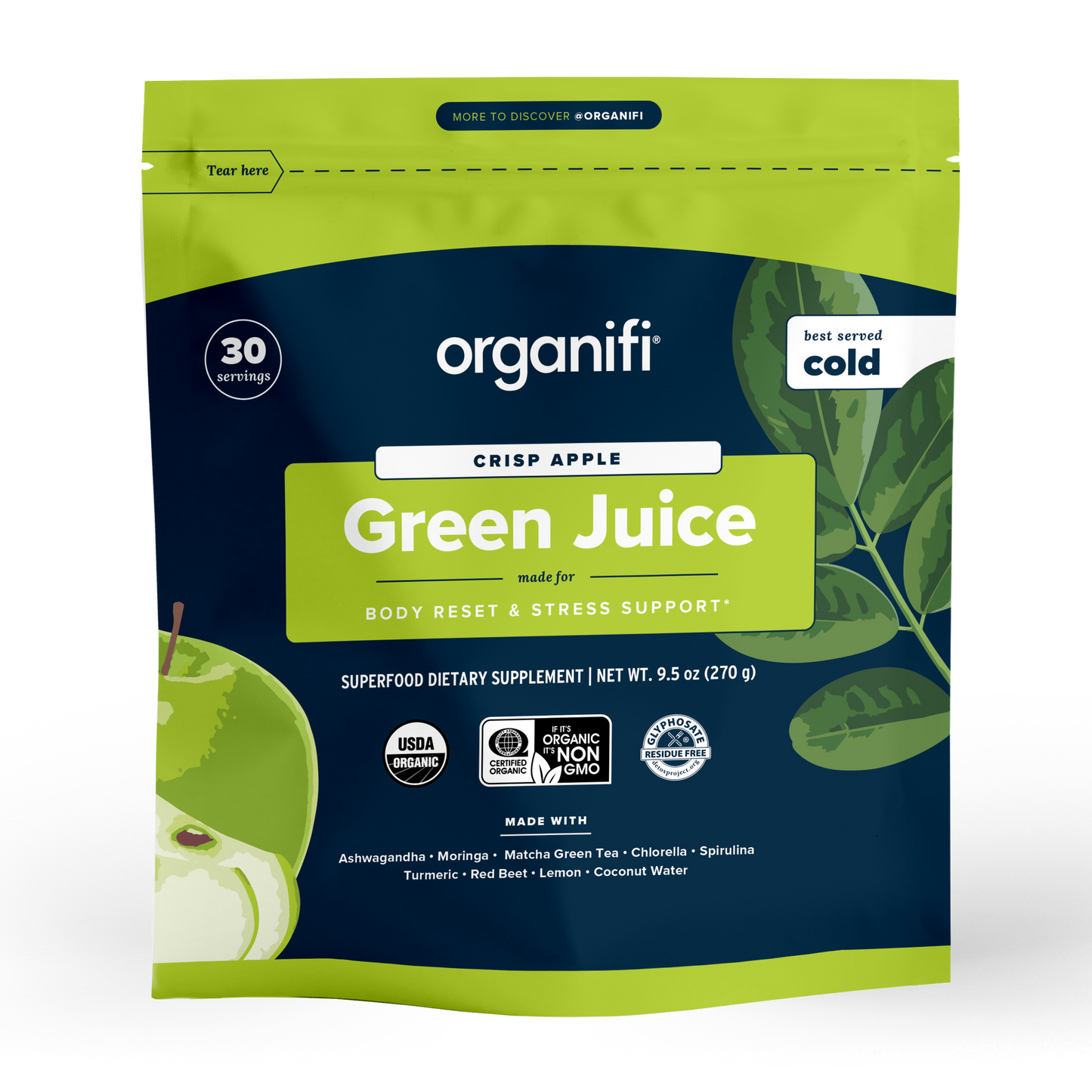 Organifi Green Juice Crisp Apple